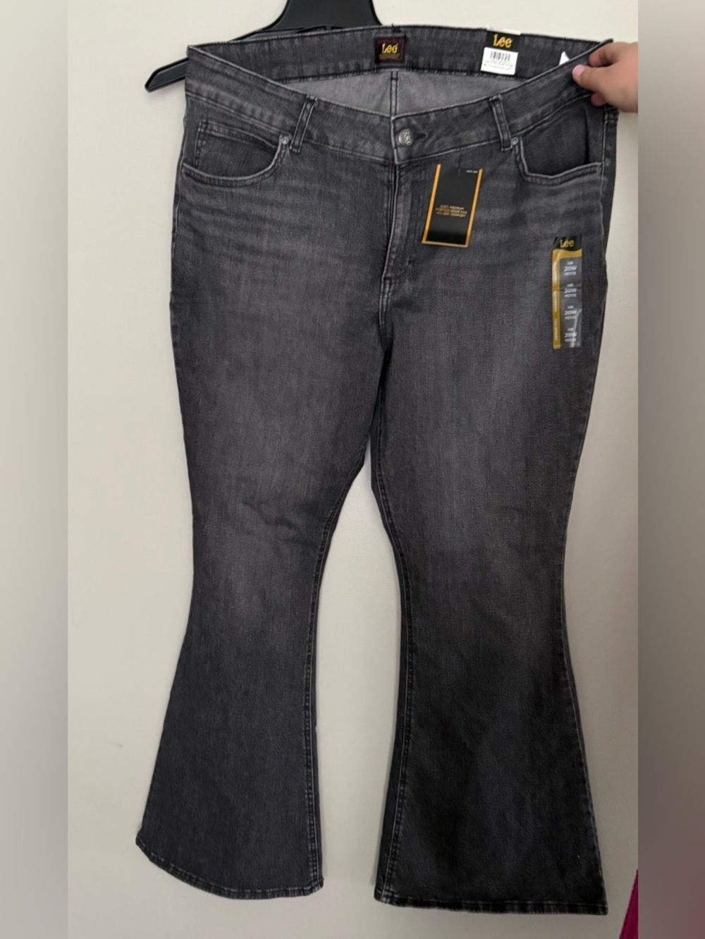 Women’s Black washed Lee jeans